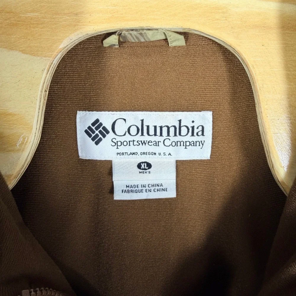 Columbia Hunting Jacket Mens XL Camo RealTree Leaf Hooded‎ Zip Outdoor Gorpcore